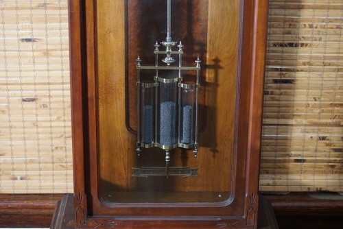 Impressive Antique Gilbert Standing Regulator #18 Hall Clock