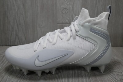 New Nike Alpha Huarache 8 Elite LAX CW4440-110 White Lacrosse Cleats Mens 8.5-14