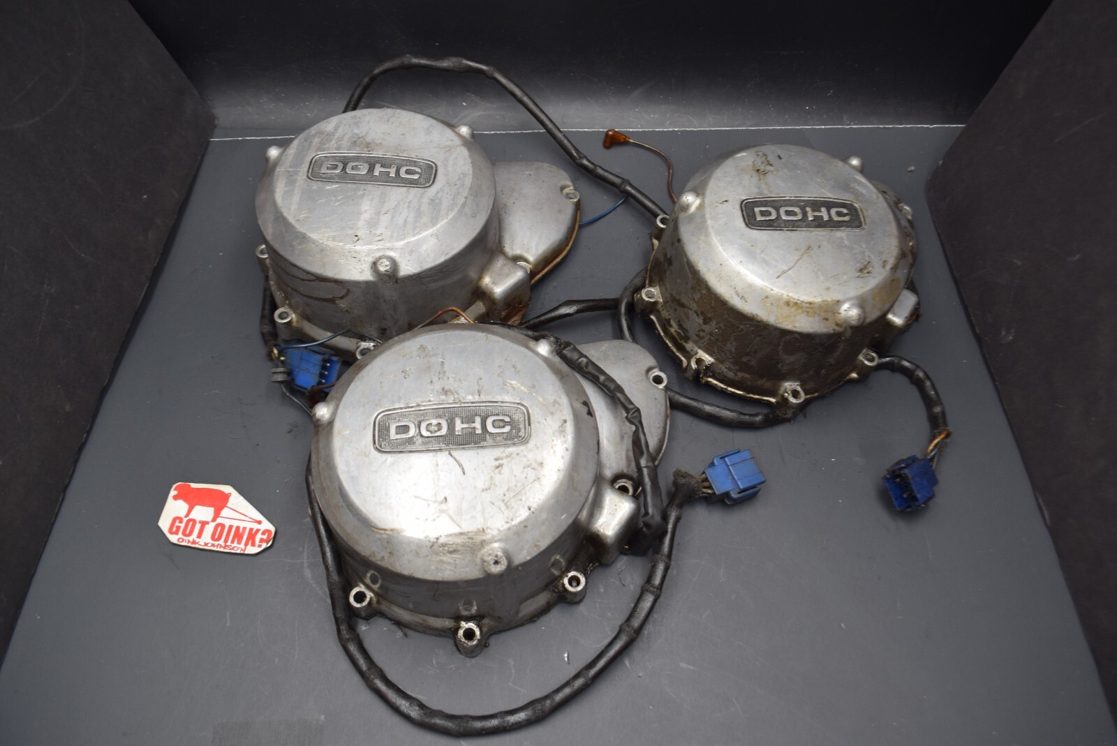 Dragbike KZ Z1 7378 Lot of (3) OEM Stator Covers w/Stators DOHC 900