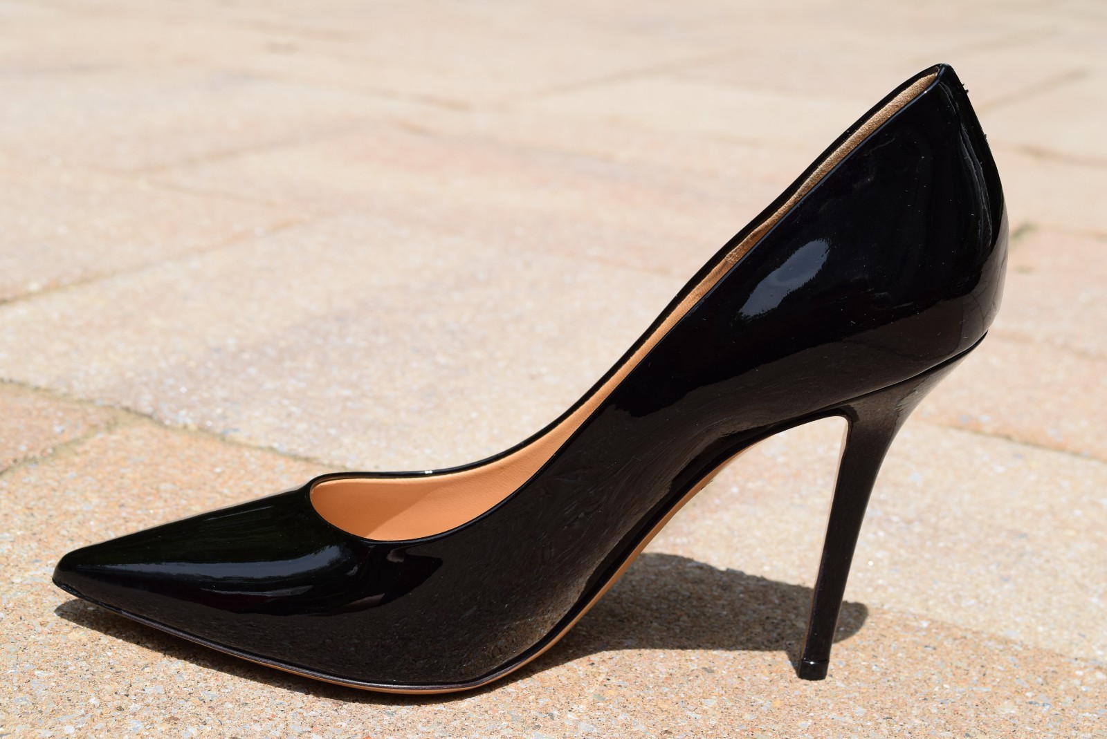 Pre-owned Ferragamo Salvatore  Susi Pump Classic Patent Leather Black Sz 10 Nero