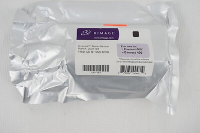Rimage 2001481 Everest Black Ribbon 600 or 400 Up To 1000 Prints