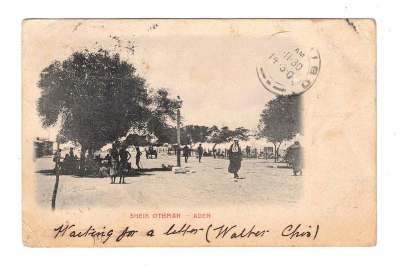 Vintage Postcard - 1904 - Sheik Othman, Aden, Yemen