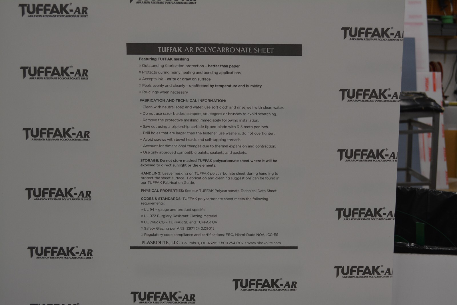  Lexan Polycarbonate  Abrasion Resistant Sheet Clear  Margard 3/8"CHOOSE A SIZE