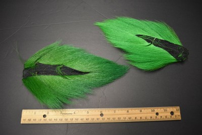 Flies Superfly Jumbo Bucktail Dark Green New Deer Tail for Tying Bucktails
