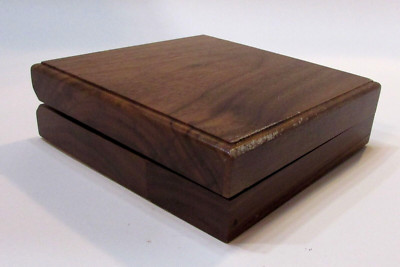Vintage 1990's Small 2x5x6 Solid Wood Jewelry Trinket Keepsake Stash Tool Box
