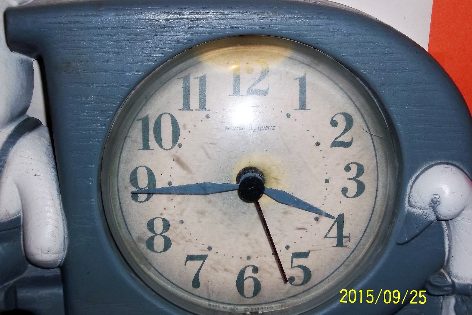Vintage Burwood 1988 Blue Baby Room  decor  My Room wall clock