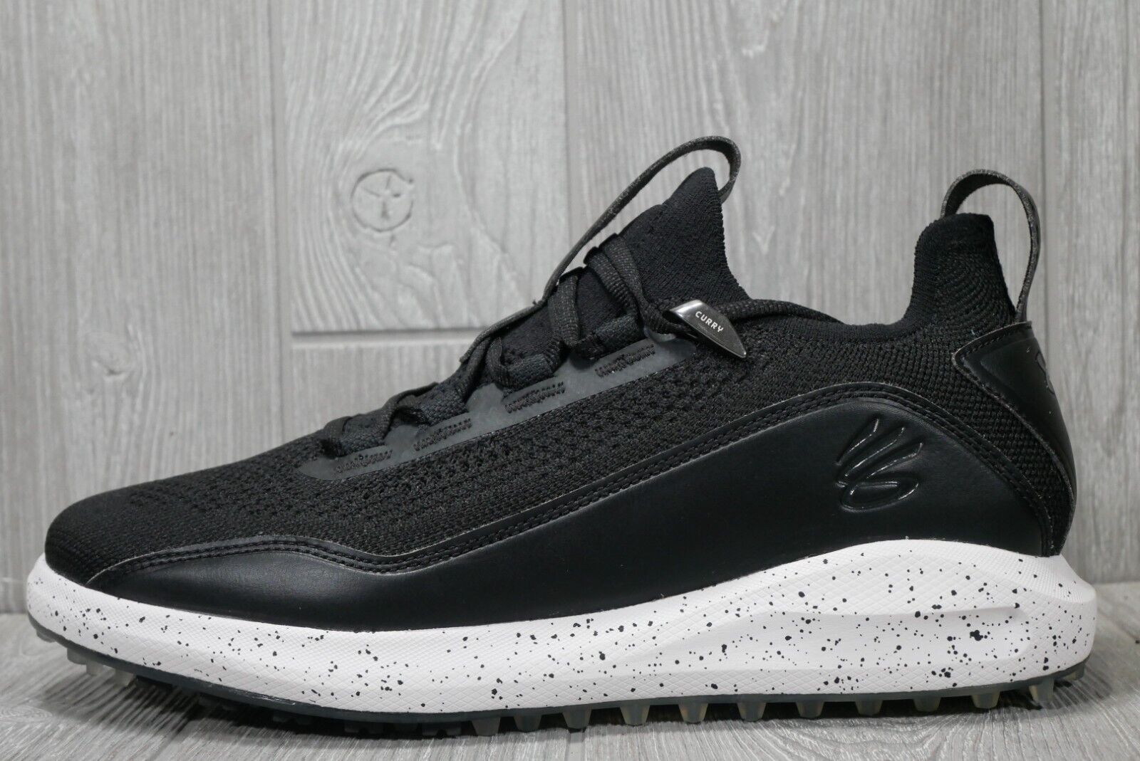 New Mens Golf Shoe Under Armour UA Curry 8 SL Black MSRP New Mens Golf Shoe Under Armour UA Curry 8 SL Black MSRP