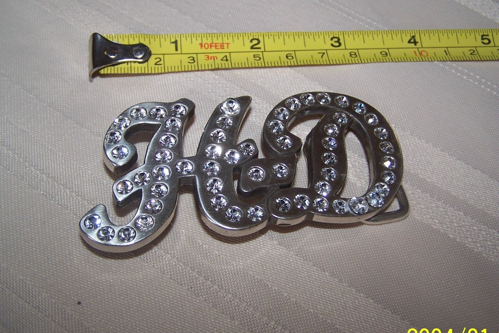 Harley-Davidson American Logo Big Bling Crystal Belt Buckle