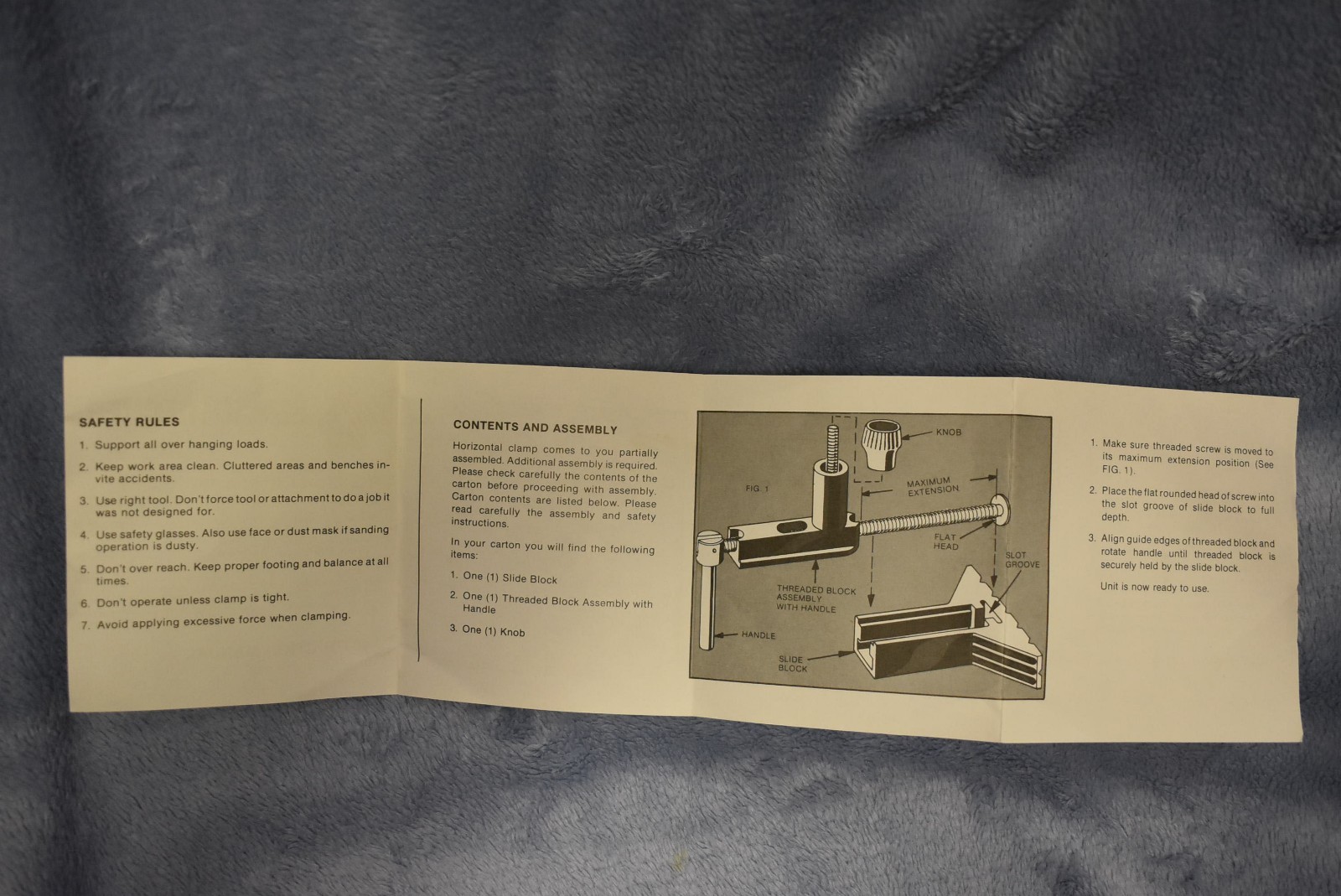 Black and Decker Workmate Horizontal Clamp Model 79-018 NEW