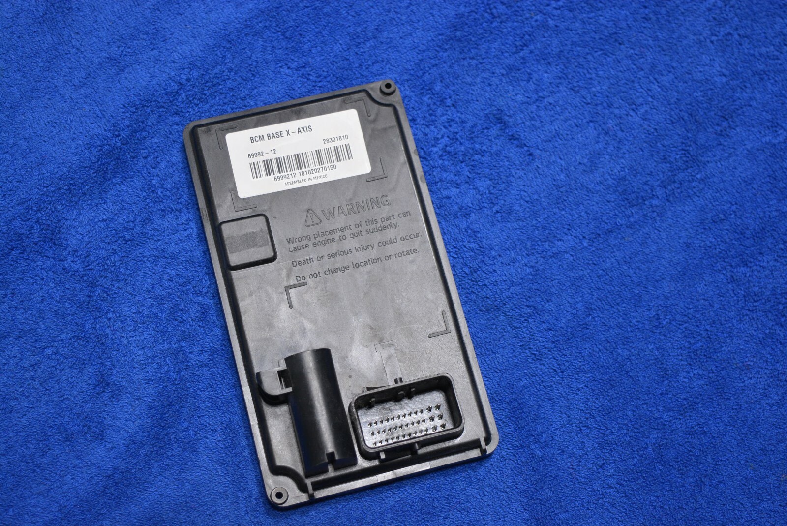 Harley Davidson BCM Base X-AXIS Body Control Module 69992-12