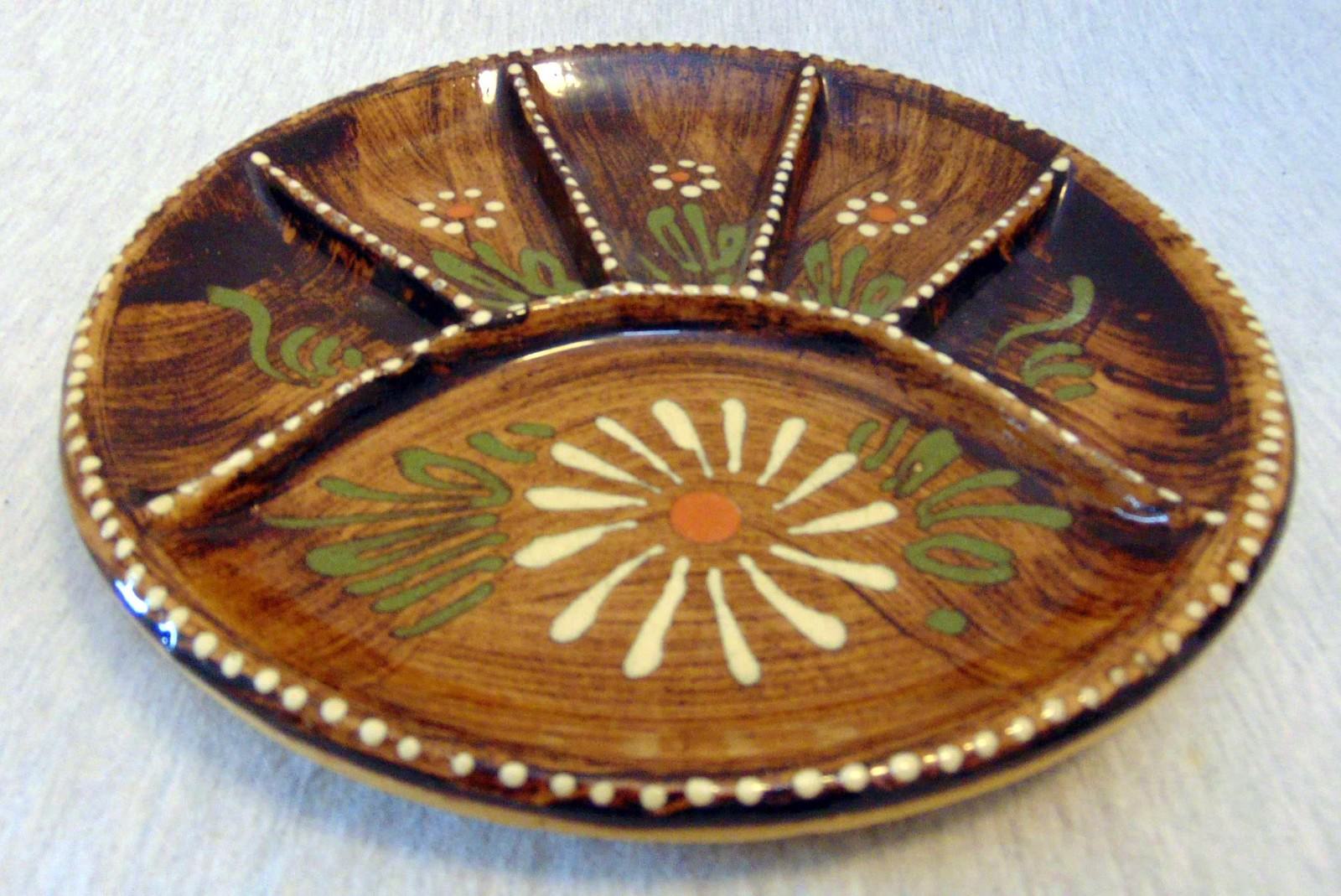 Ceramic Round 6-section Serving Relish Dish