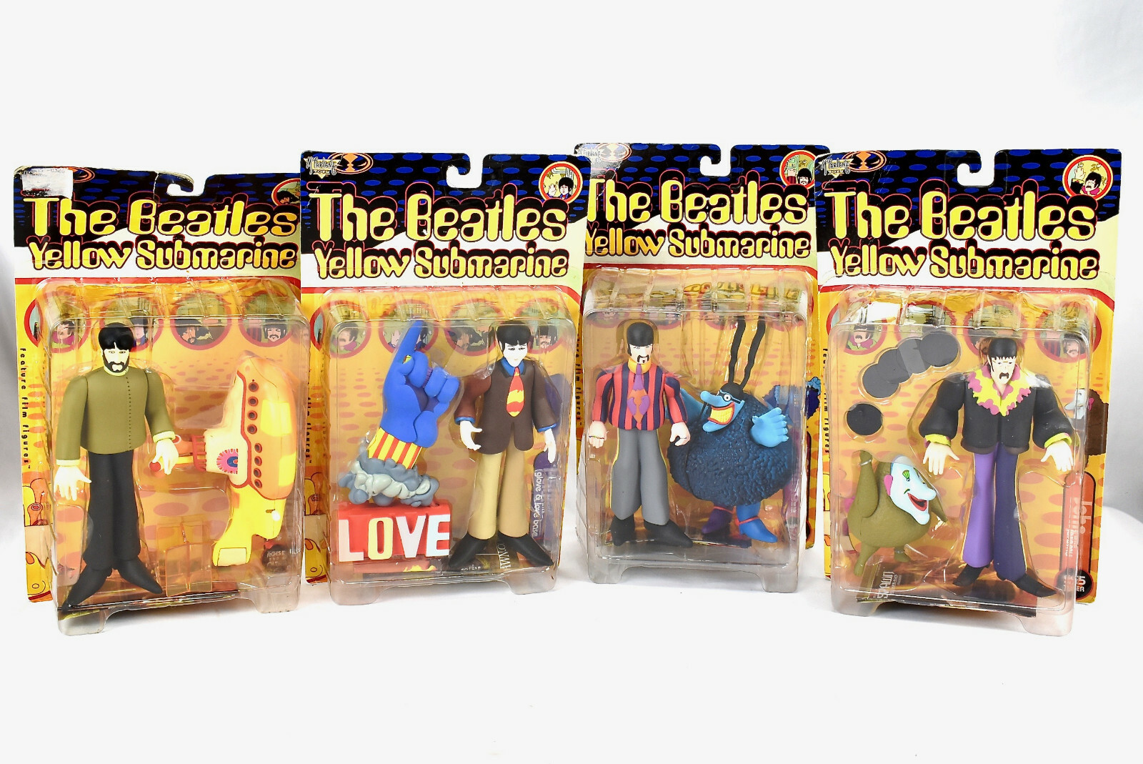 Mcfarlane Toys The Beatles Yellow Submarine Lot Of 4 Action Mcfarlane Toys The Beatles Yellow Submarine Lot Of 4 Action