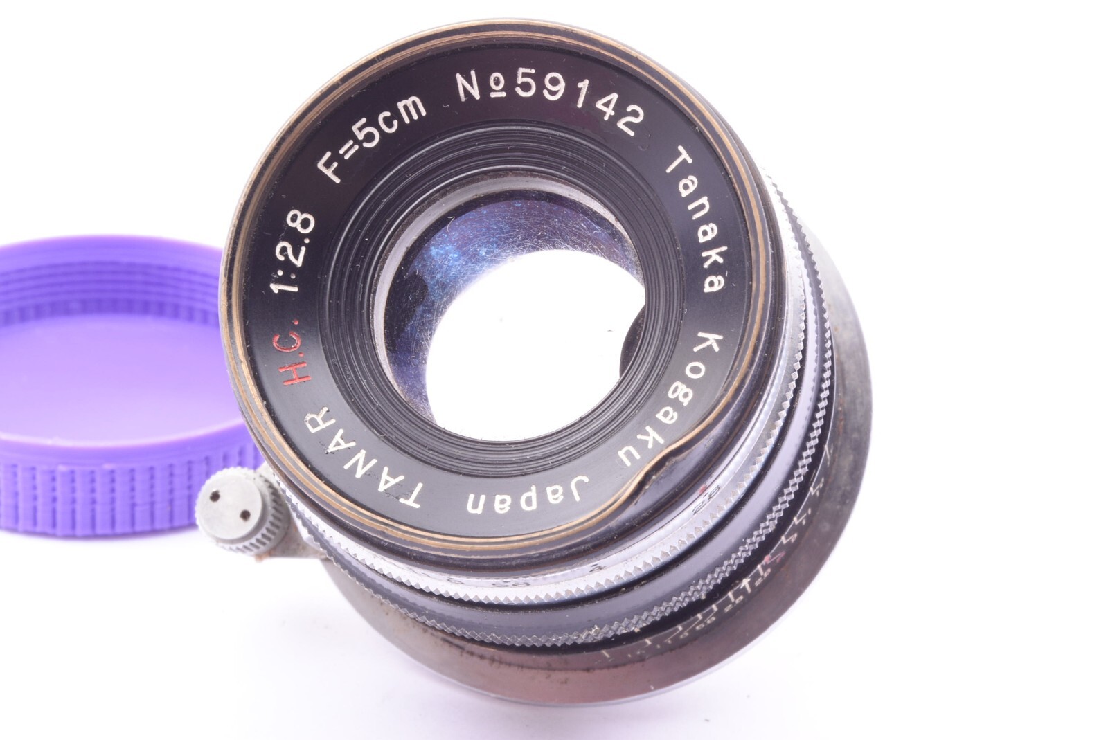 TANAR H.C. 5cm 50mm f2.8 f/2.8 Tanaka Kogaku Japan #59142 TANAR H.C. 5cm 50mm f2.8 f/2.8 Tanaka Kogaku Japan #59142