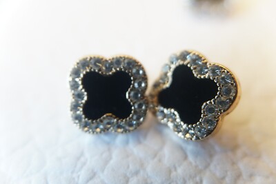 Louis Vuitton buttons 2 pieces    12 mm small black / Crystal's