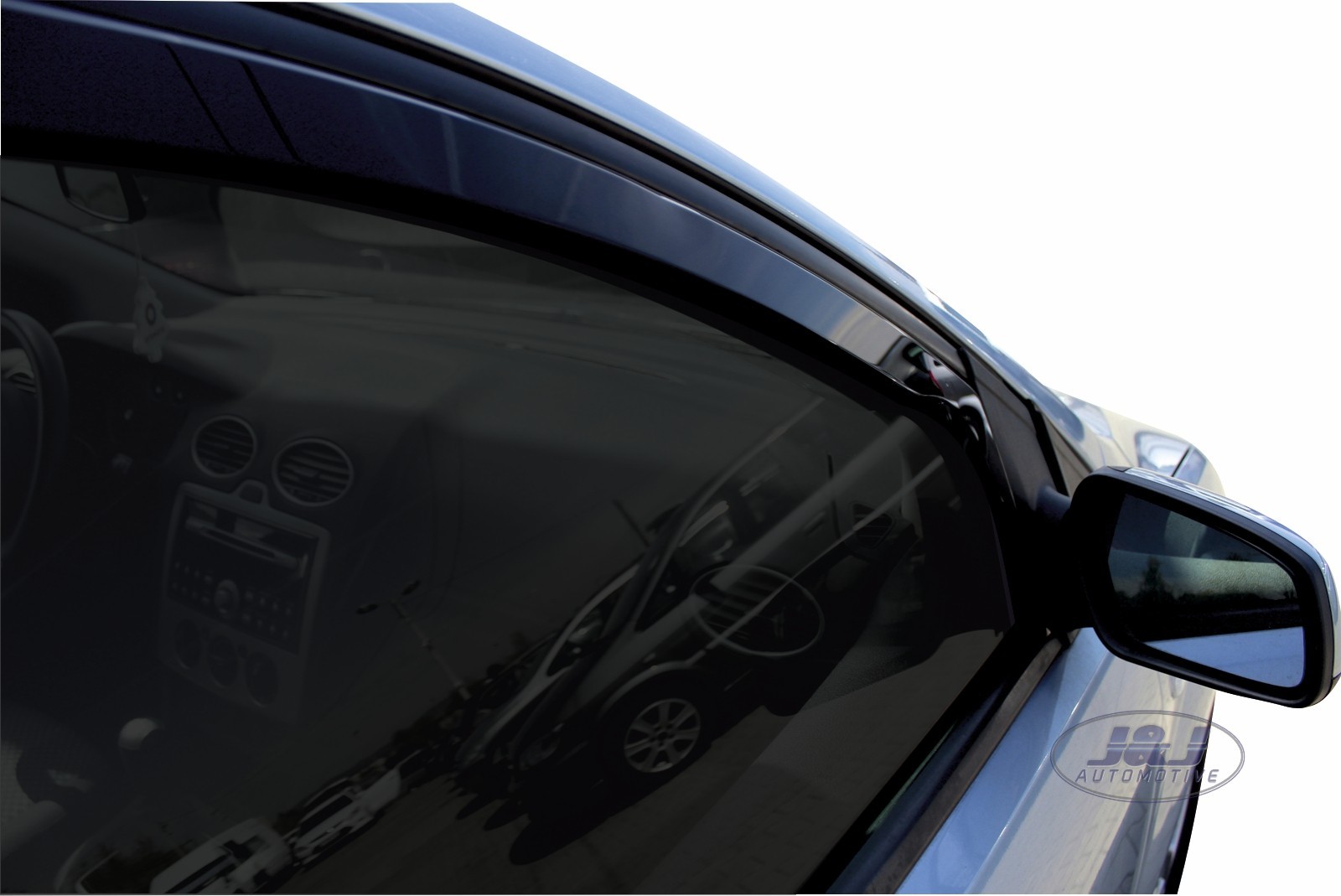 Ford Focus mk2 2004 2010 4 door saloon wind deflectors 4pc TINTED