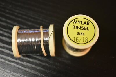 10 Yards 1 New Spool of Thin GLOW IN THE DARK Light Orange Tinsel Ribbing