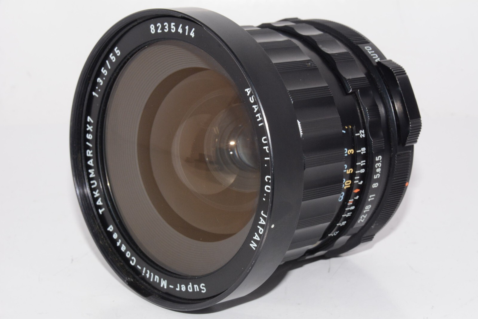 美品 Pentax TAKUMAR 6X7 55mm F3.5 #8706 PENTAX SUPER-MULTI-COATED TAKUMAR 6x7 55mm F3.5 Operation
