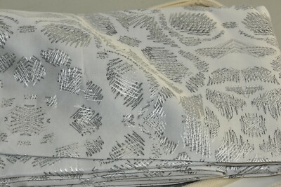 $950 NEW Frette 2 PC SET Cavalier Piazzato SHAMS Grey Ivory SILK Jacquard EURO .