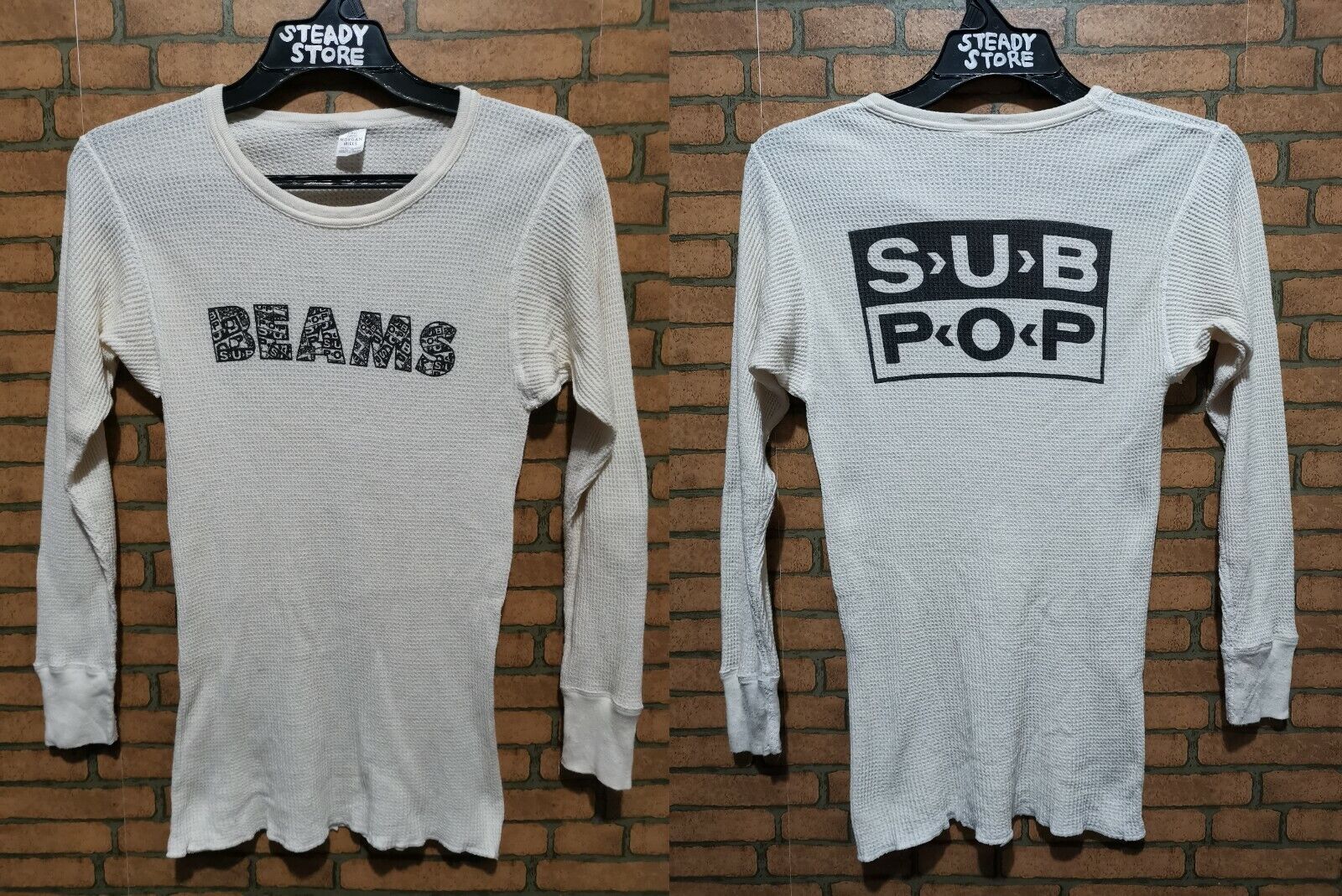 VINTAGE SUB POP X BEAMS JAPAN LONG SLEEVES T SHIRT M KURT VINTAGE SUB POP X BEAMS JAPAN LONG SLEEVES T SHIRT M KURT