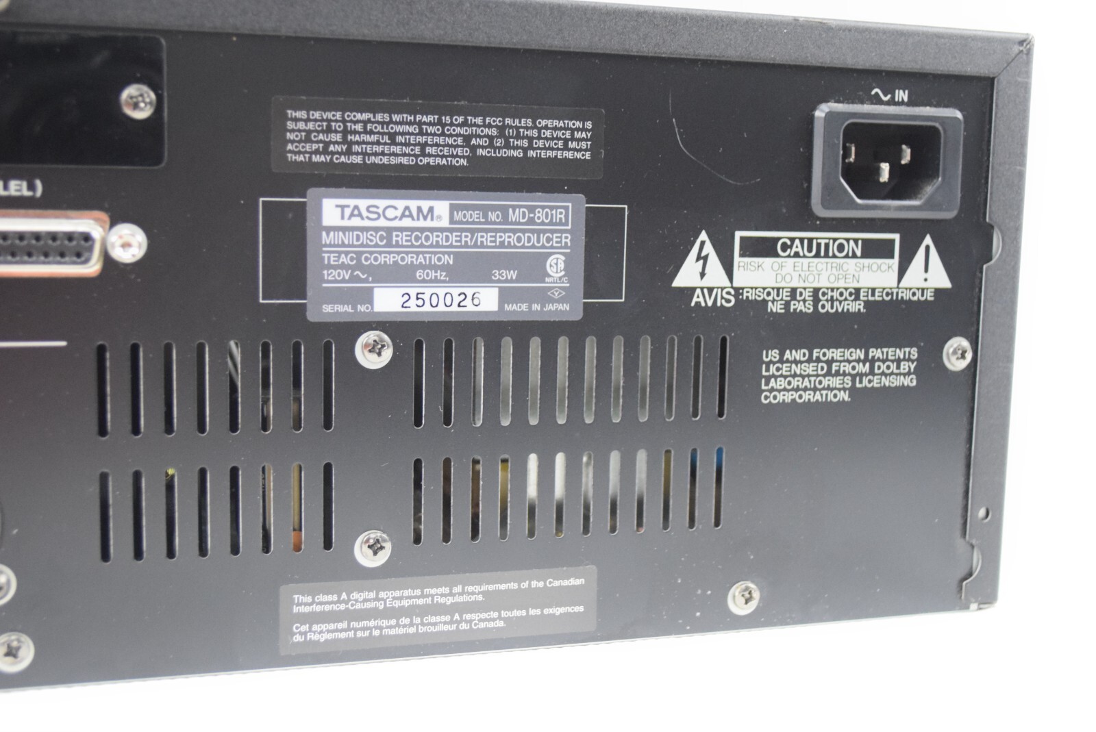 MD-801R TASCAM Tascam Mini Disk Recorder - Yahoo!オークション 要