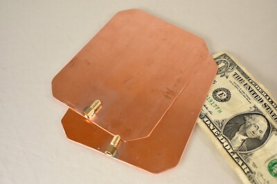 Pair Heavy-Gauge Copper Rife Machine Foot Pads for GB4000 and Others
