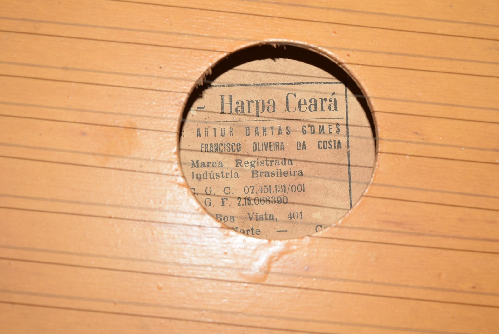 VINTAGE  CITARA MINI - HARPA CEARA' - ACOUSTIC 15 STRING LAP HARP - BRAZIL