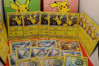 Pokemon Mc Donalds 25 Jahre Karten boosterfrisch im Sleeve Rare Holo Normale 