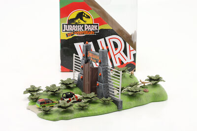 Jurassic Park 30th Anniversary Nano Scene with 2 cars Jada