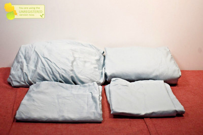 Threshold Solid Performance 400 Thread Count Sheet Set King Light Blue*