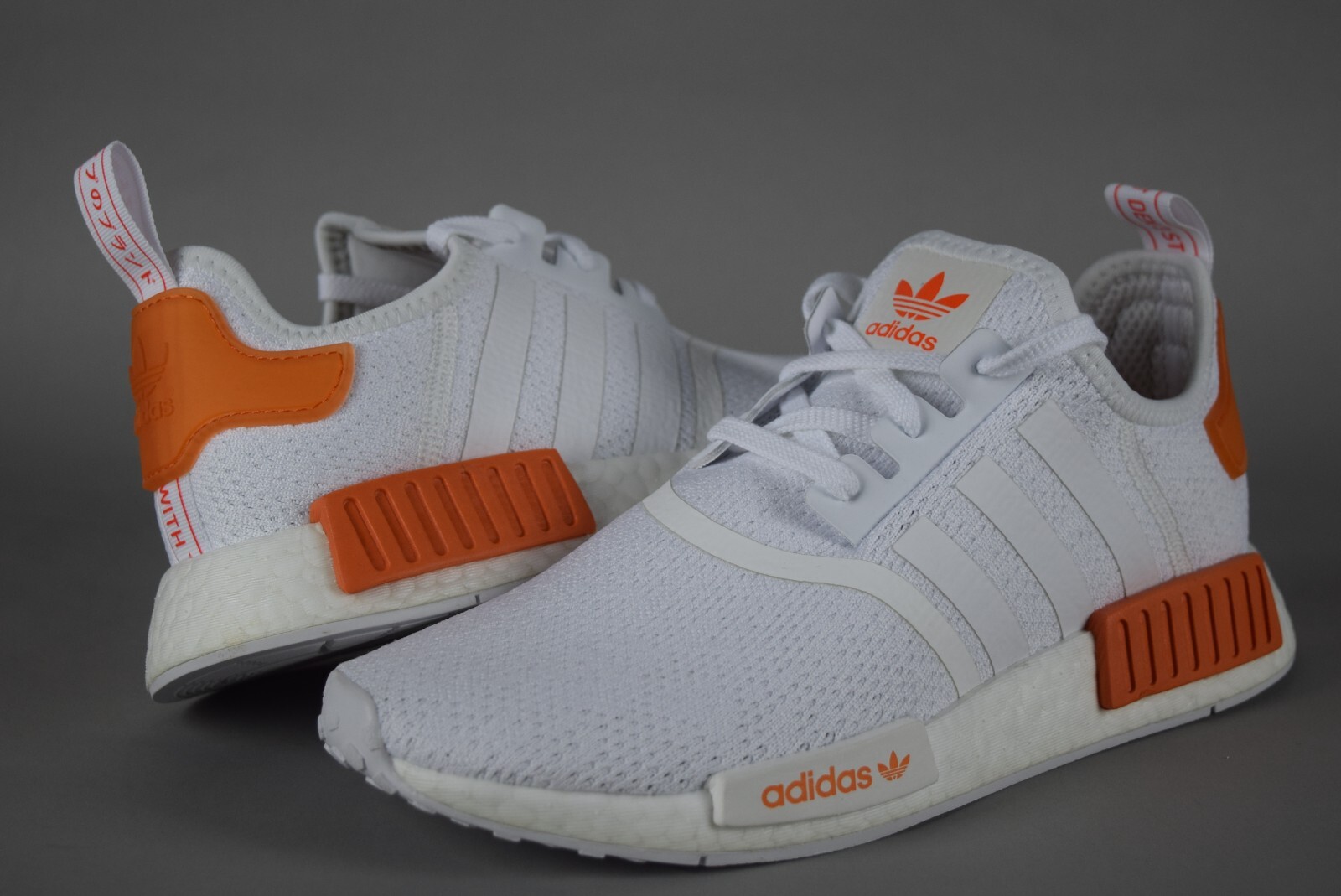 adidas nmd orange and white