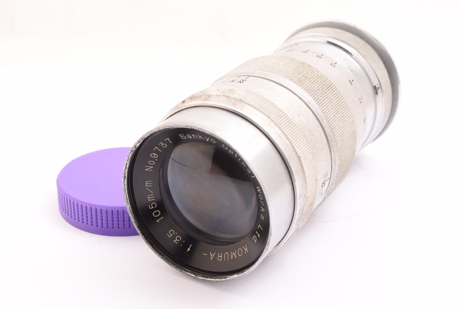 Sankyo Optical Works KOMURA 105mm f3.5 LTM 39mm #9737 kjm