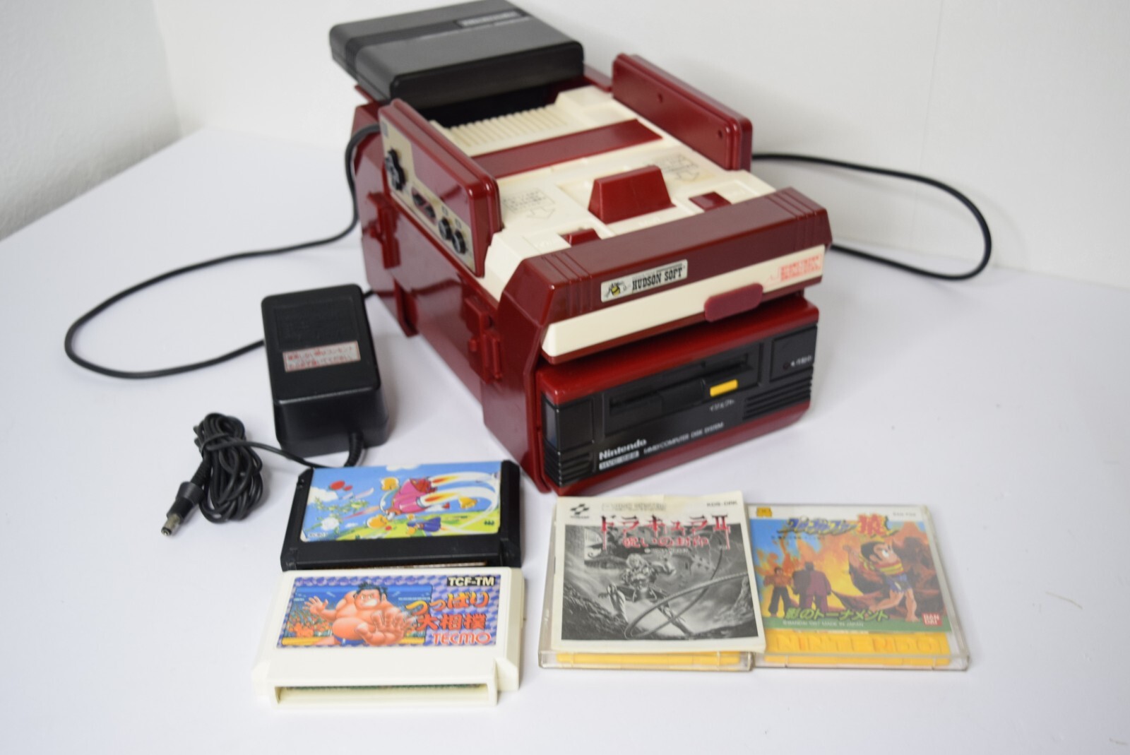 Nintendo Famicom Console HVC-002 with Disk system Hudson Nintendo Famicom Console HVC-002 with Disk system Hudson