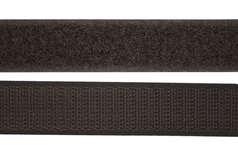 Klettband Marron 20 - 100mm De Largeur Par 1m Klettband Haken- Et Flauschband