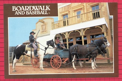Post Card - Boardwalk and Baseball - Old West.. - Orlando, Florida 1987