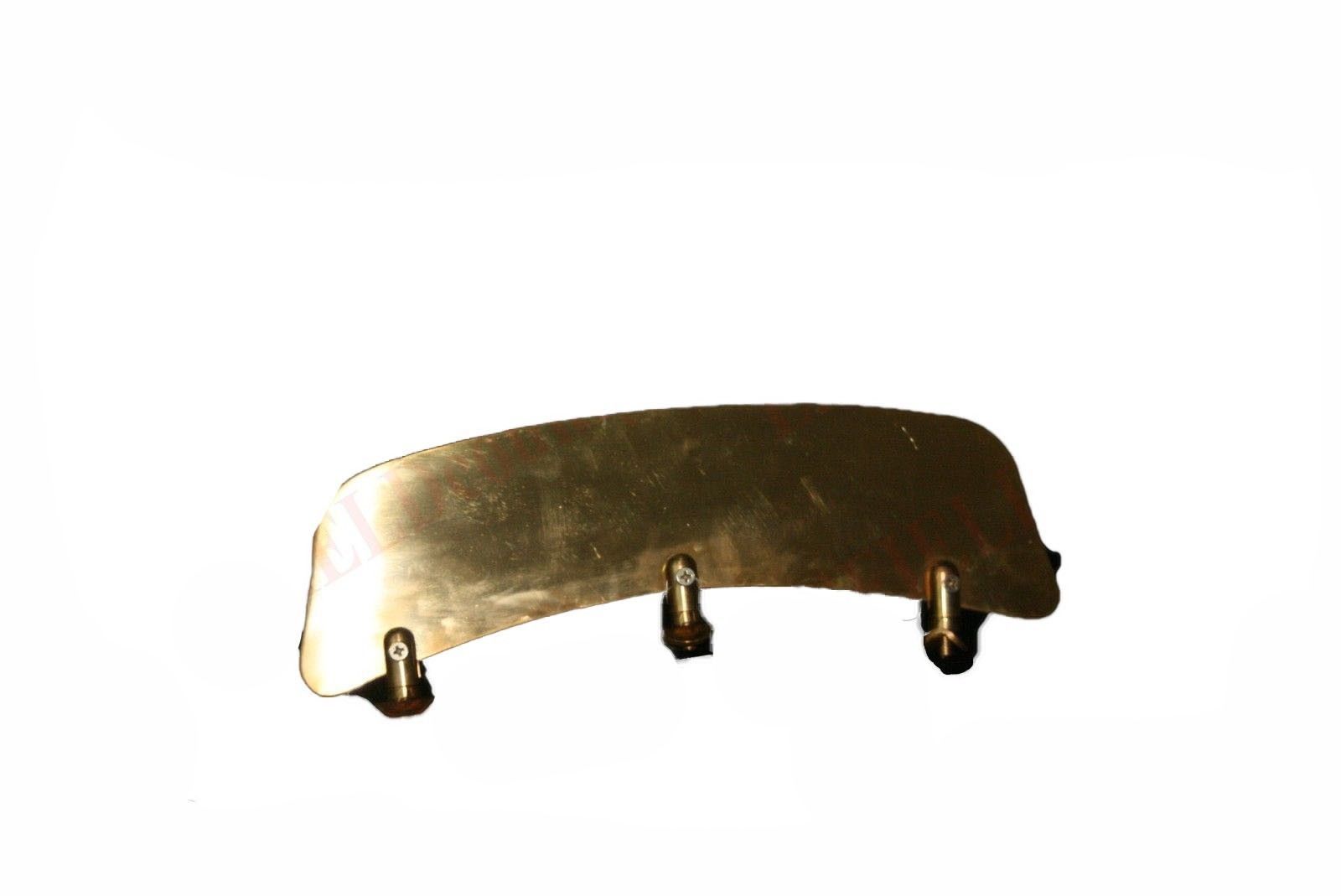 Brass Front Mudguard Number Plate With Fitting Pillars For Norton Triumph Ariel