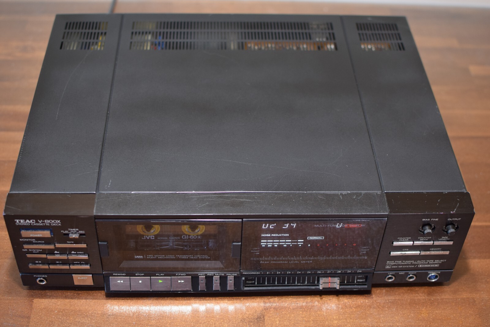 TEAC V-800X 3-Head Stereo Cassette Deck Dolby B/C
