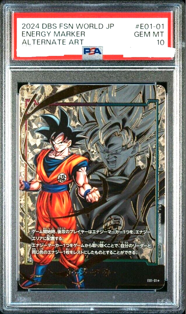 PSA 10 Dragon Ball Super Card Game Son Goku Energy Marker PSA 10 Dragon Ball Super Card Game Son Goku Energy Marker