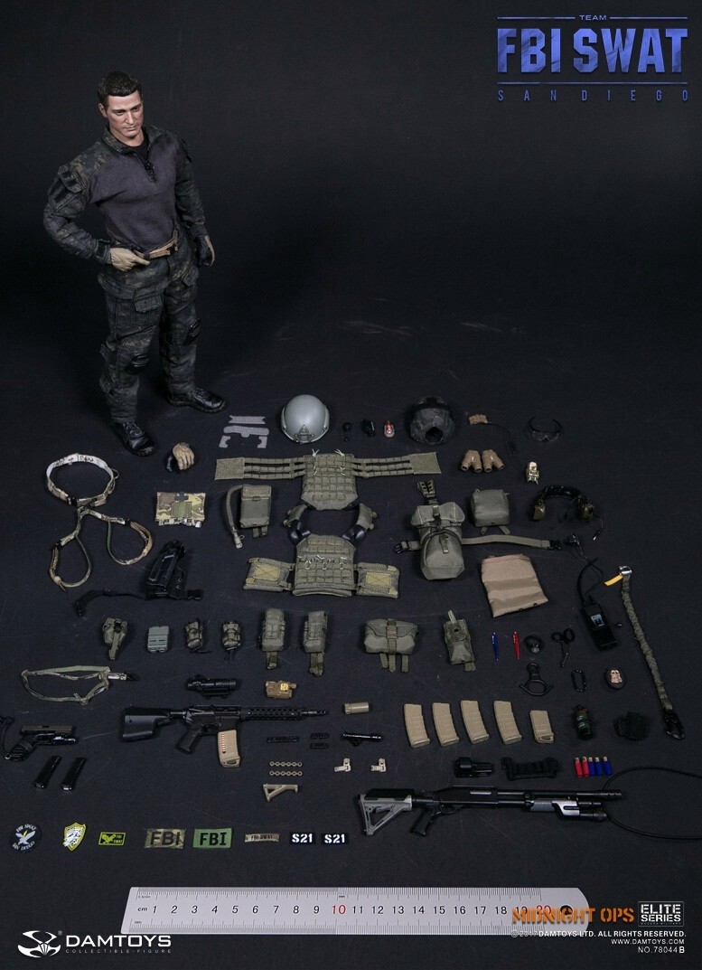 Damtoys 1/6 Dam78044b Fbi Swat Team Agent - San Diego