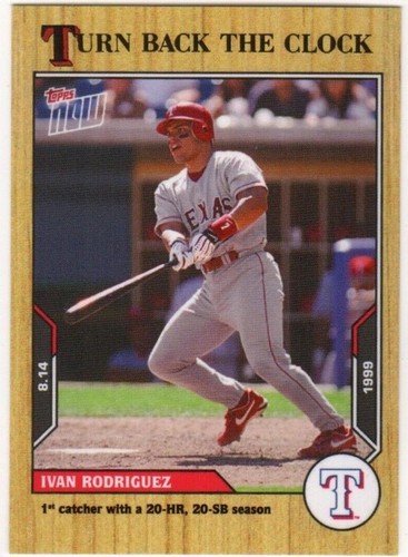 2021 Topps Now Turn Back the Clock - Ivan Rodriguez #136