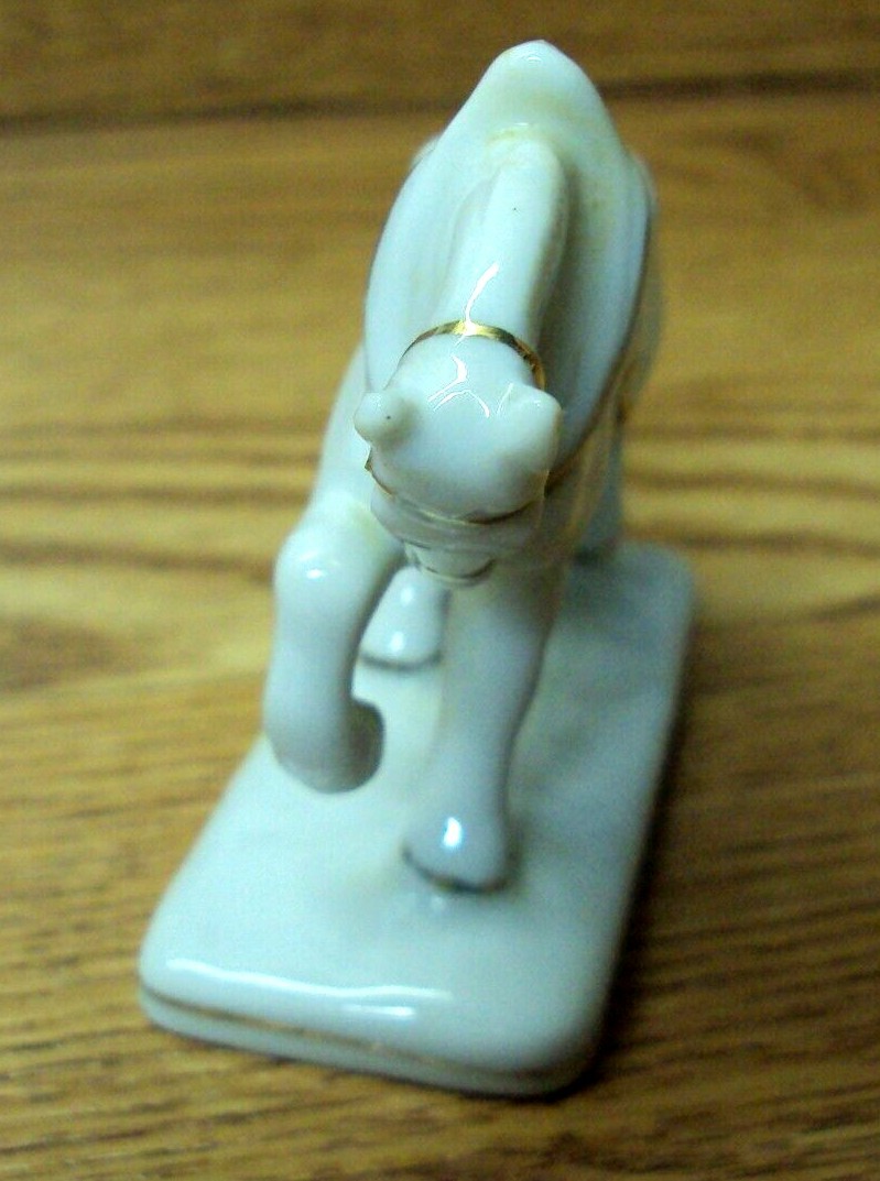 Vtg JAPAN Ceramic WHITE HORSE Figurine ~ 3
