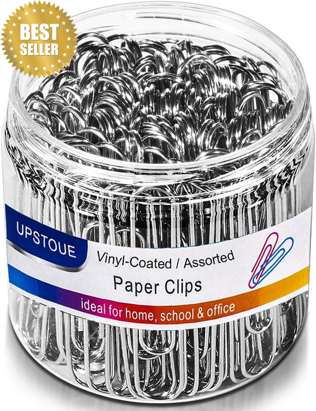 Paper Clips Smooth Silver, 100 Pack Paper Clips Large 2Inch (50Mm), Durable & Ru