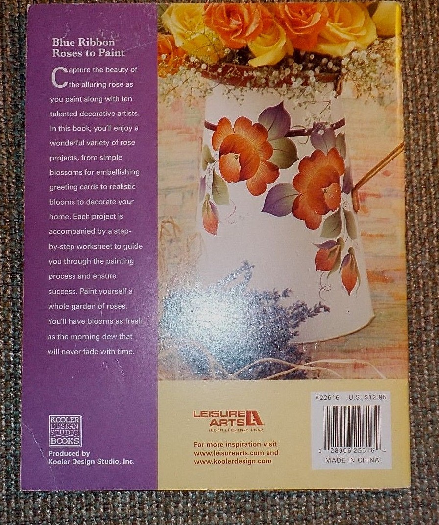 Blue Ribbon Roses to Paint, Kooler Design Studio, Leisure Arts, 44 pages