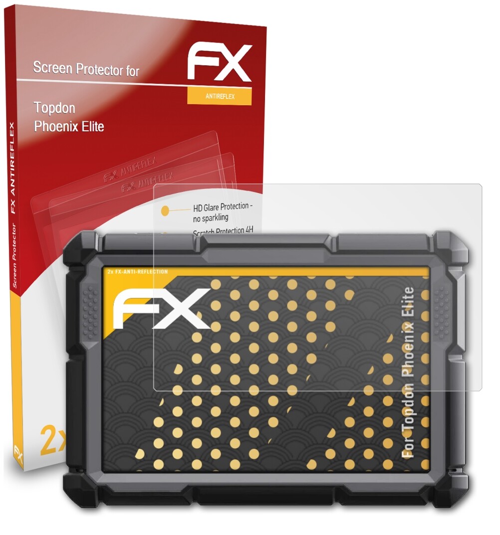 AtFoliX FX-Hybrid-Glass Protection Écran Pour Topdon Phoenix Lite 3 - Verre Plastique 9H Incassable