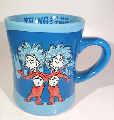 Dr Seuss Thing One And Two Coffee Mug 3D Blue  Universals Islands Of Adventure 