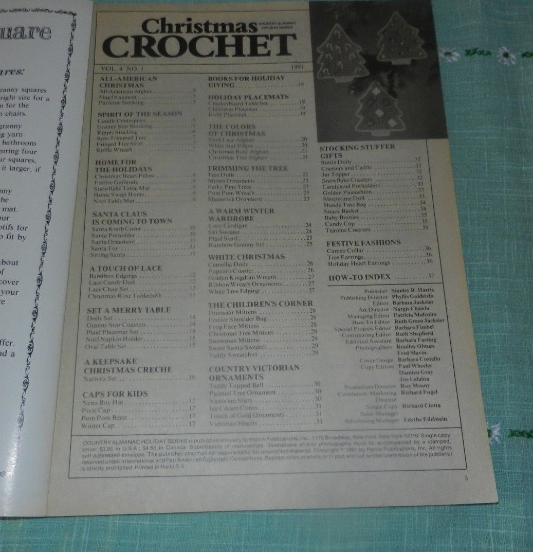 Christmas Crochet 1991 Pattern Magazine