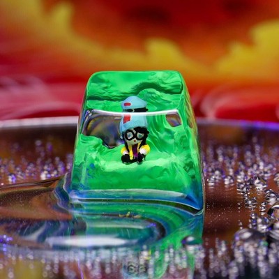 Killjoy Valorant Keycaps, Custom Valorant ESC Resin Keycap, Valorant Spacebar