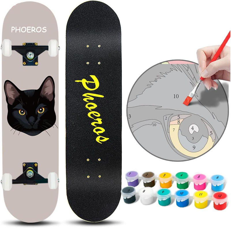 - Standard Skateboards For Beginners Kids Boys Girls Tee