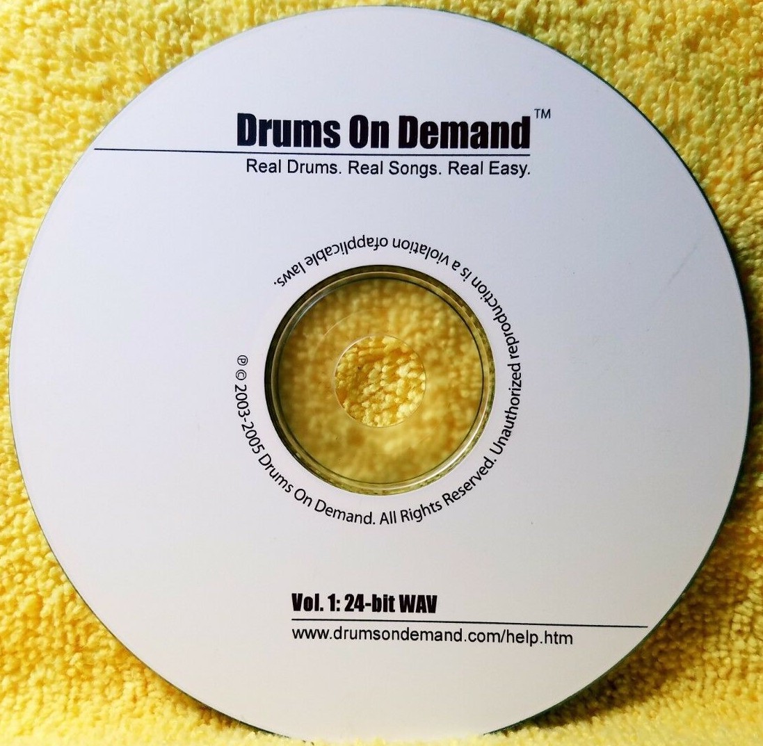 Drums On Demand home music recording drummer's loops software cd-rom: Volume 1