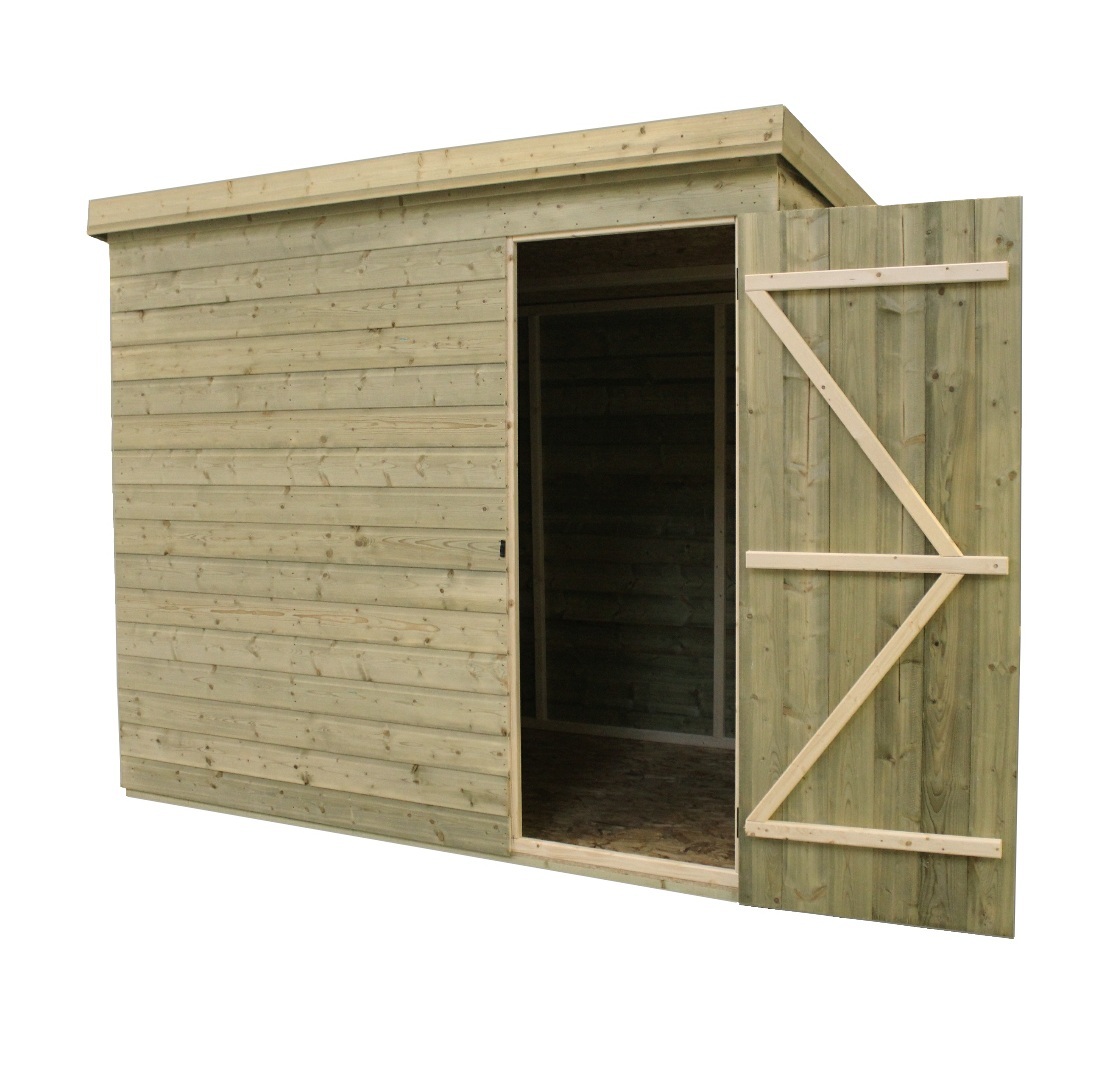 GARDEN SHED 8X6 TONGUE AND GROOVE PENT SHED PRESSURE 