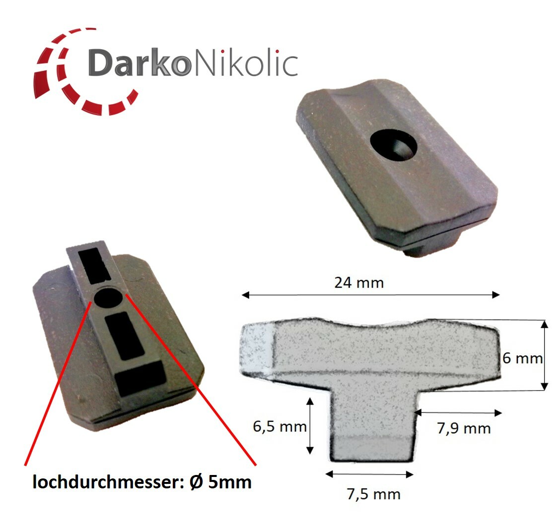 100-2000 Stk. WPC Clip Fugen 7,5 mm Abstandhalter für WPC Terrassendielen
